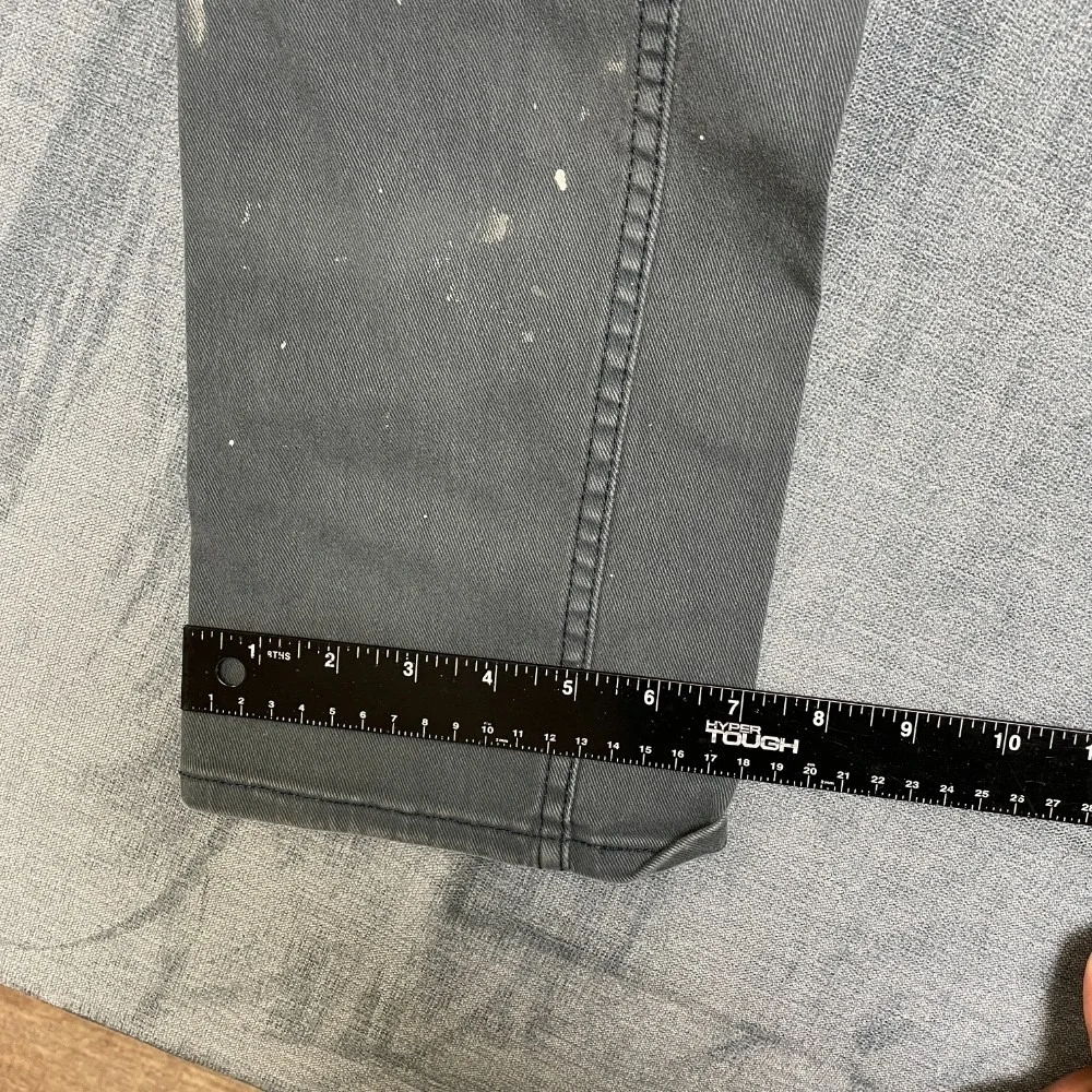 Levi's 511 Chino Pants Mens 32x32 Gray Cotton Stretch Skinny Leg Slash Pockets